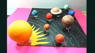 Qué materiales se pueden utilizar para hacer una maqueta del sistema solar